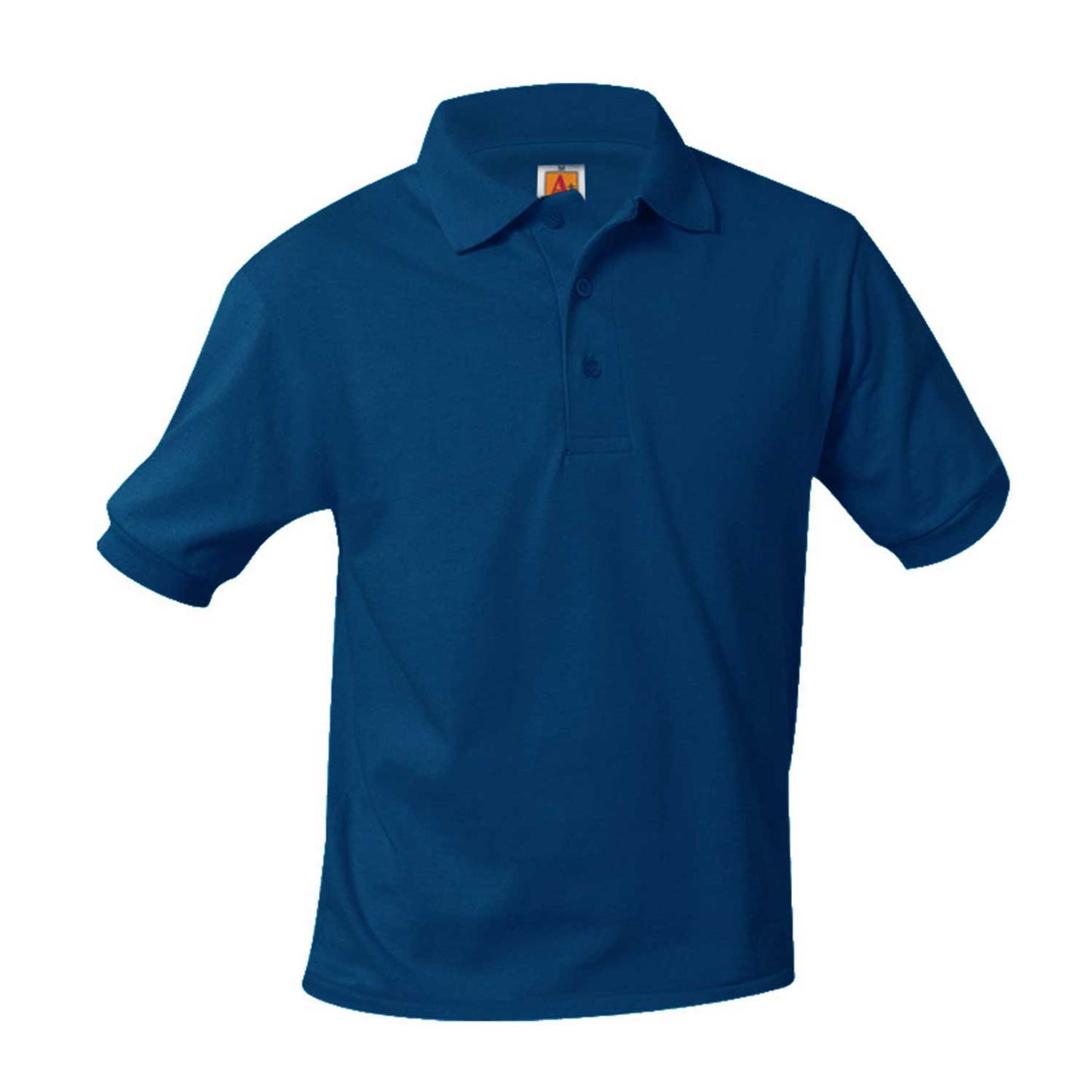 Boys Jersey Knit Polo Shirt, Short Sleeves w/Logo - 1301