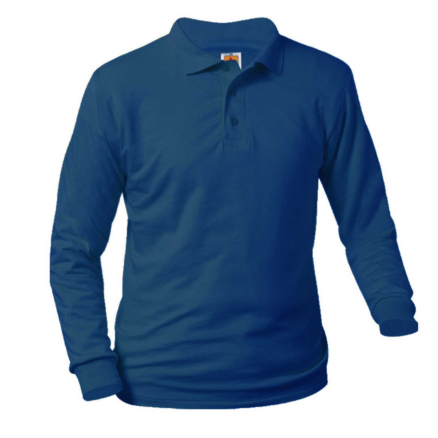 Boys Jersey Knit Long Sleeve Shirt w/Logo - 1301