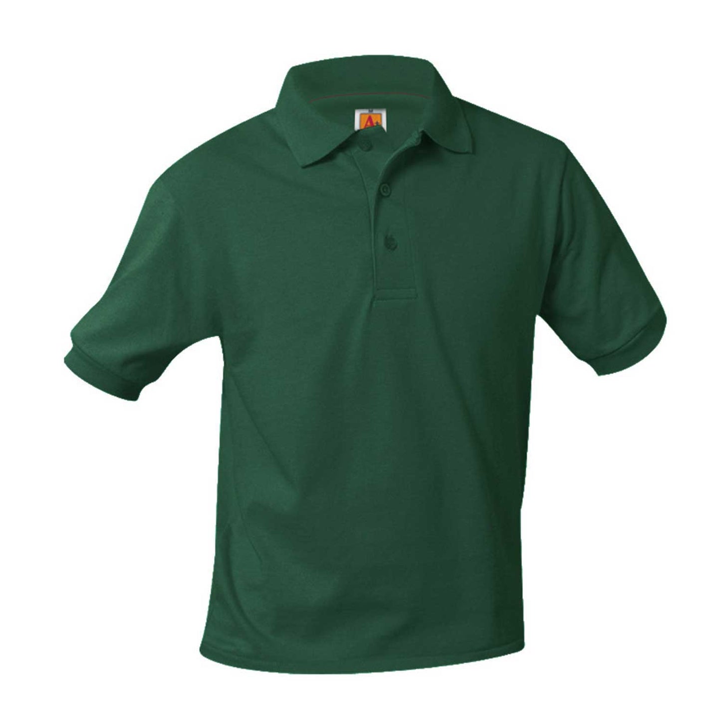Unisex Jersey Knit Polo Shirt, Short Sleeves w/Logo - 1300