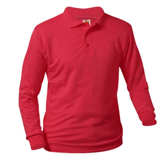Girls Jersey Knit Long Sleeve Shirt w/Logo - 1301